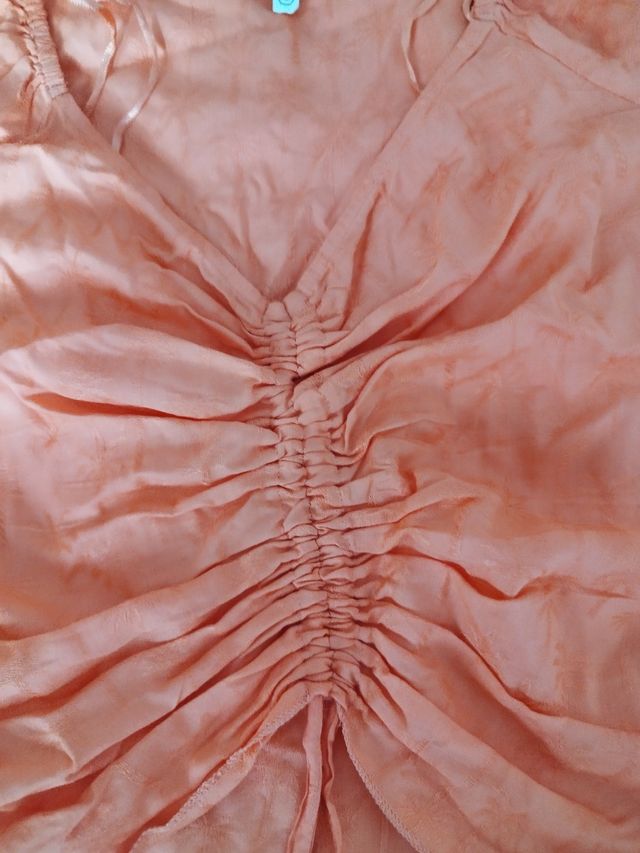 Blusa top coral  talla M