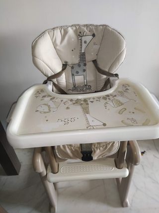Trona Bebé Portátil Sinbide 2 En 1 | Ajustable, Plegable, Con Bandeja Y Cinturón 5 Puntos, Hasta 50 Kg