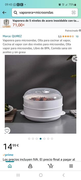 vaporera para microhonas
