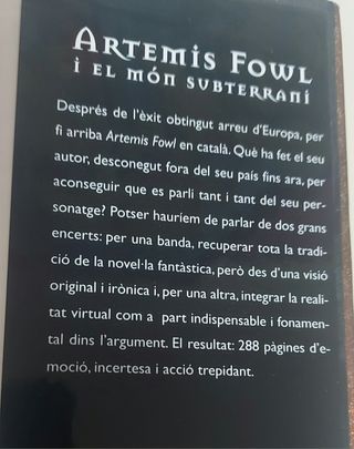 Artemis Fowl - I el Món subterrani