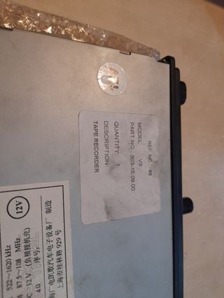 radio cassete mp3 coche 12v