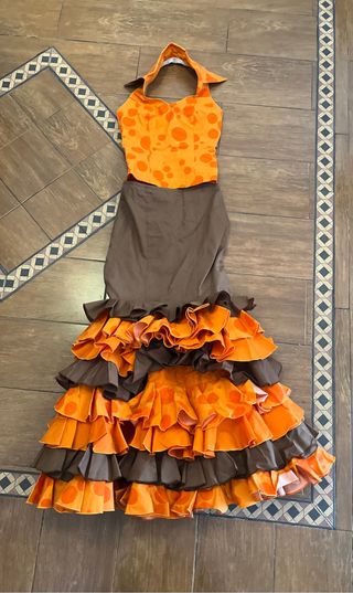 Vestido de gitana dos piezas 