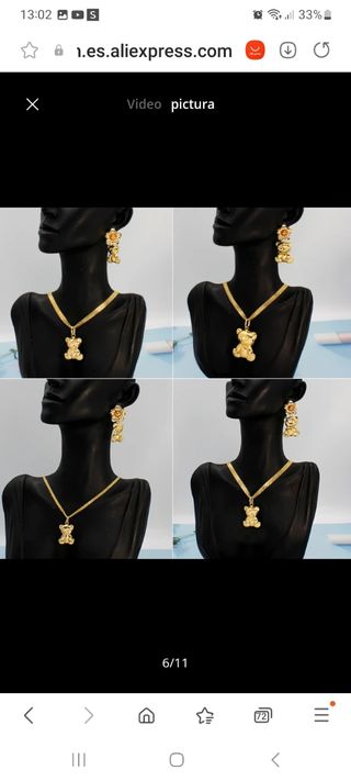 acesorios mujer pendientes cadena pulsera ect..