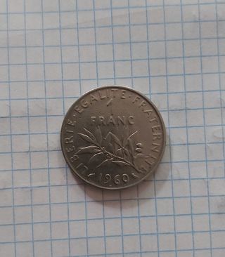 Moneda 1 franc 1960