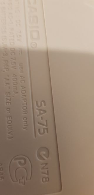 Teclado sintetizador Casio S A 75