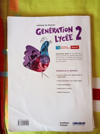 Francés Génération Lycée Segundo Bachillerato