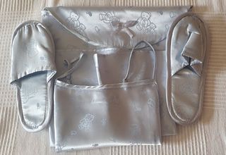 Conjunto camisón, zapatillas niña mujer