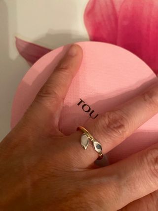 anillo Real Mix Tous plata vermeil original