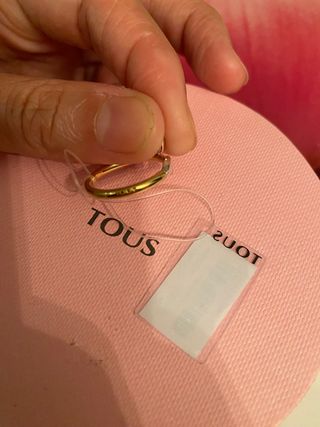 anillo Real Mix Tous plata vermeil original