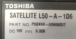 Notebook Toshiba Satellite L50