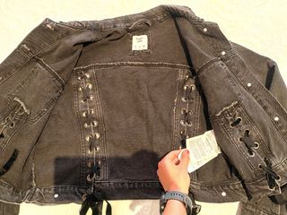 Chaqueta vaquera lazos 
