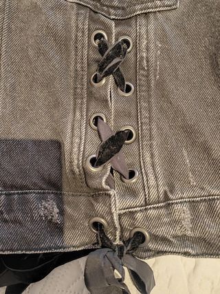 Chaqueta vaquera lazos 