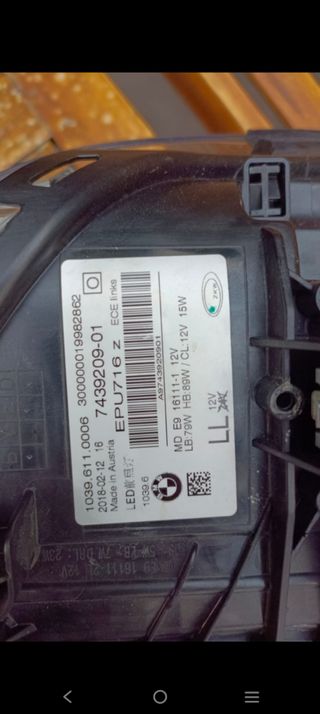 faro bmw  g30 y g31
