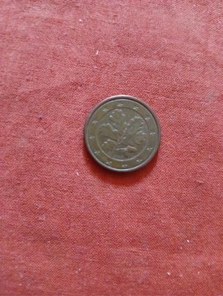 Moneda 1 céntimo del 2002 hoja de roble