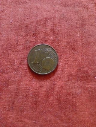 Moneda 1 céntimo del 2002 hoja de roble