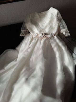 Vestido de comunión niña talla M