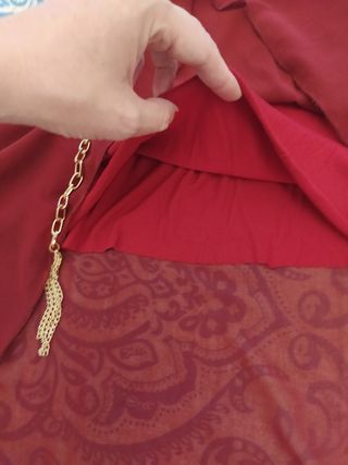 Vestido fiesta granate