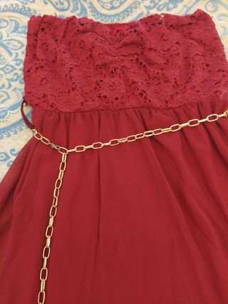 Vestido fiesta granate