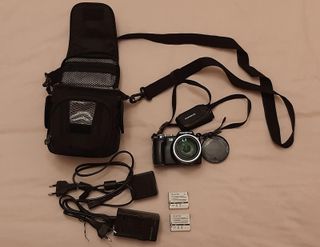 Cámara digital Olympus SP-720UZ+ bolsa + 2 batería