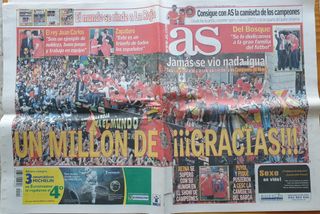 Periódico As Campeones del mundo