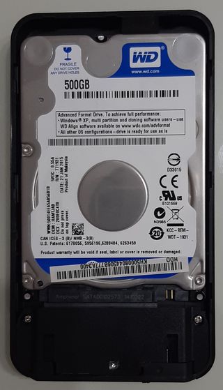 Hard disk Western Digital HDD SATA da 500 Gb 5400 rpm