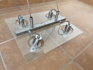 Lámpara de techo de cristal