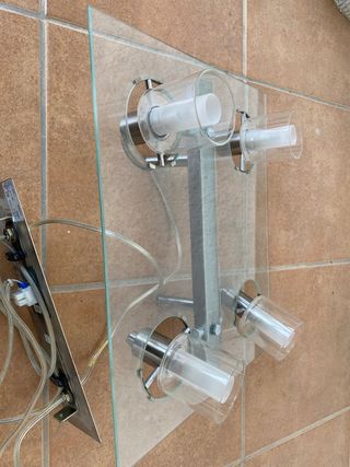 Lámpara de techo de cristal