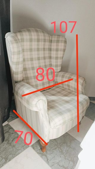 Butaca sillón orejero