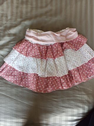 falda talla 6-7 rosa
