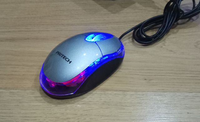 Ratón usb Pritech con retroiluminación