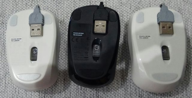 Ratón con cable HP, Logiteck y Kensington
