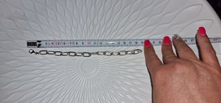 Pulsera de plata de 19 cms.