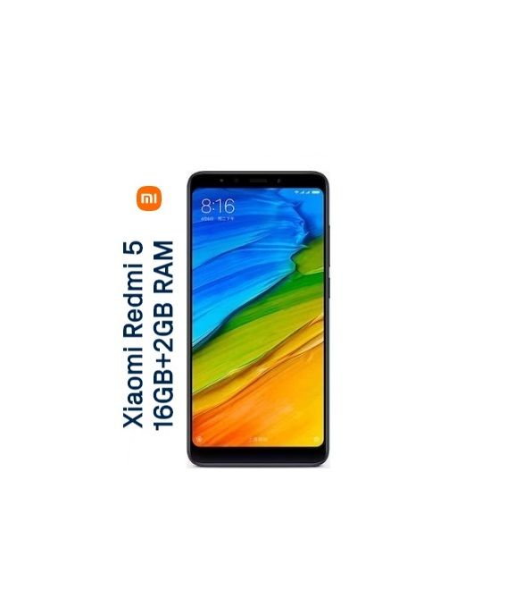 Teléfono móvil Xiaomi Redmi 5, Negro, 2Gb 16Gb