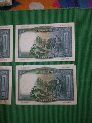 Billetes de 100 pesetas