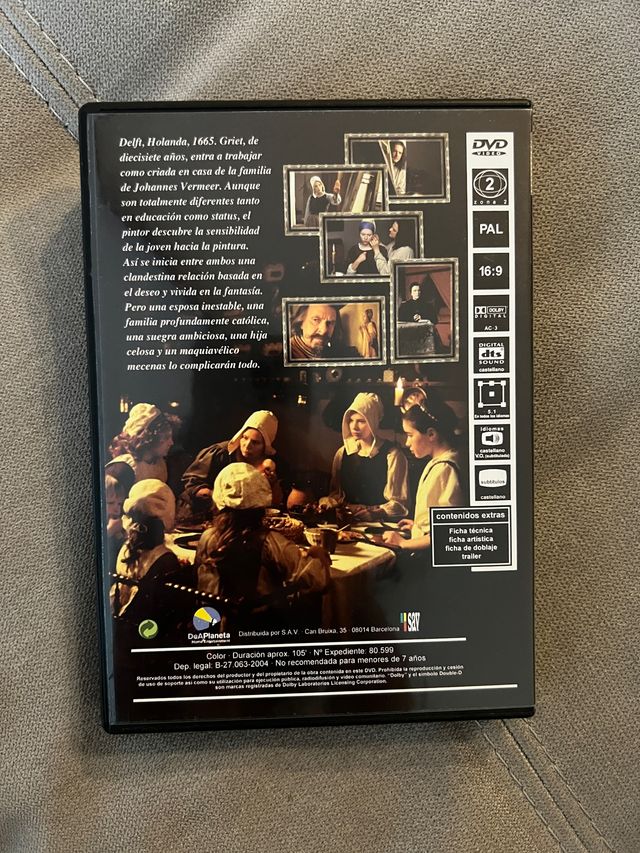 LA JOVEN DE LA PERLA. Dvd