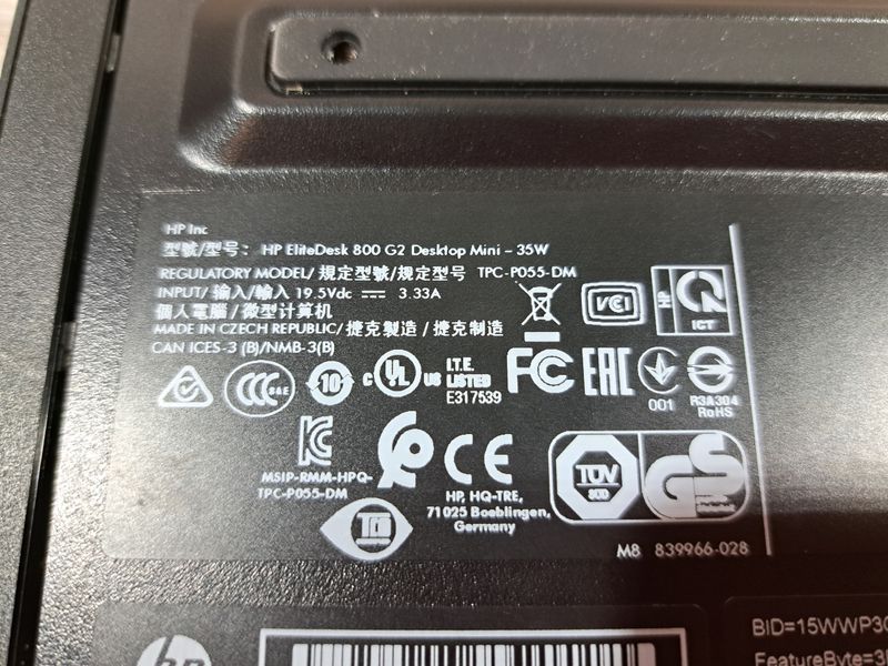 Ordenador HP 800 G2 Mini i5 6600T 4GB 128SSD afbeelding 4