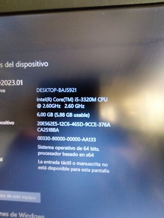 portátil Dell e6330 perfecto estado