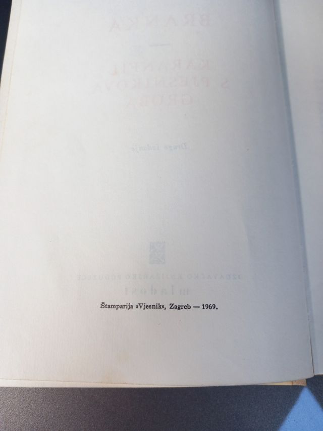 Croazia LIBRO BRANKA