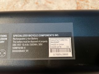 Bateria Specialized M2 500W
