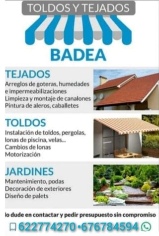 toldos Tejados Jardines Badea
