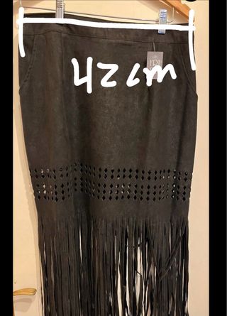 Falda pantalón flecos