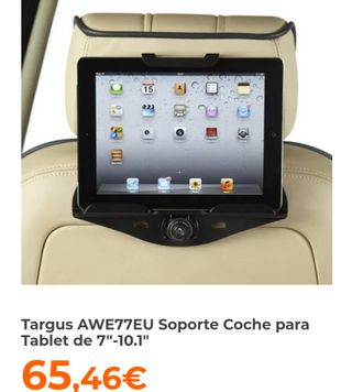 SOPORTE TABLET IPAD COCHE VIAJE HASTA 10''