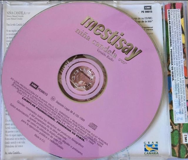 CD Single Mestisay Niña Candela