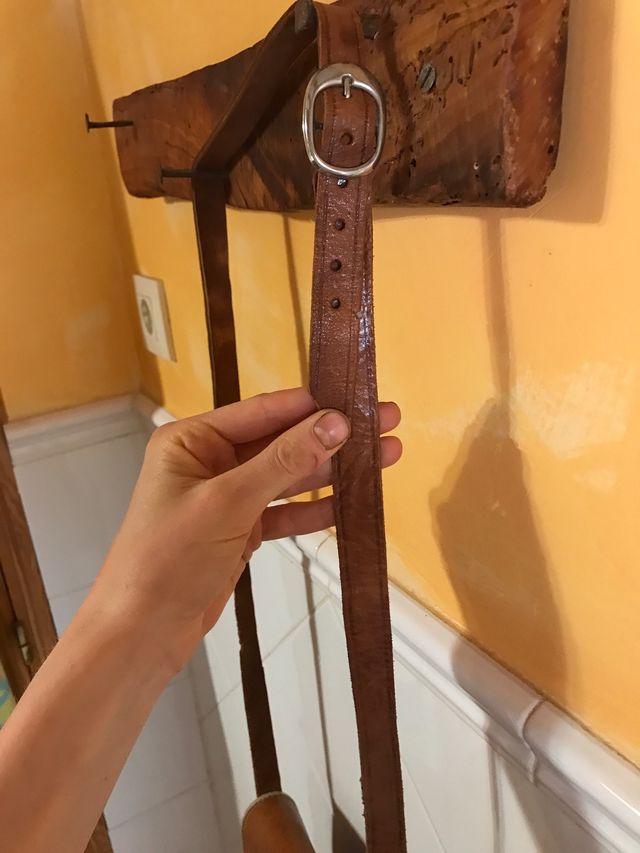 Bolso de sillin, bandolera de cuero