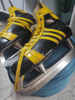 Patines sobre hielo.Adidas Fussen años 70/80'S