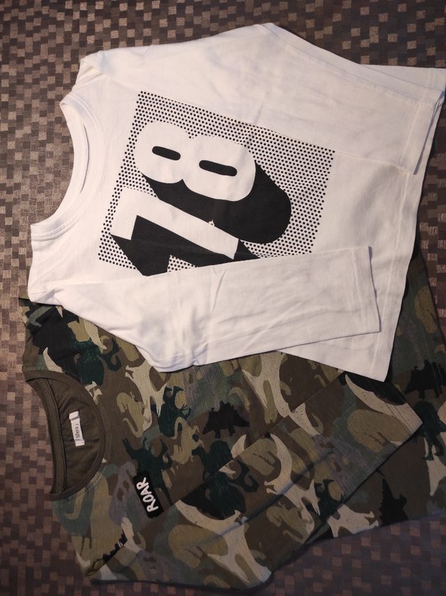 LOTE CAMISETAS MANGA LARGA 6/8 AÑOS (122/128)