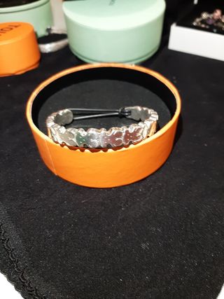 Pulsera plata osos 