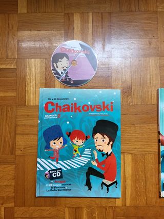 Libro grandes compositores + CD chaikovski