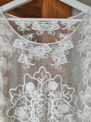 blusa encaje blanco 
