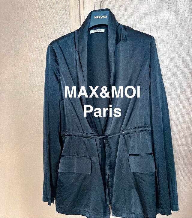 Cardigan Max&Moi Paris Donna Nero seta tg 34 eu